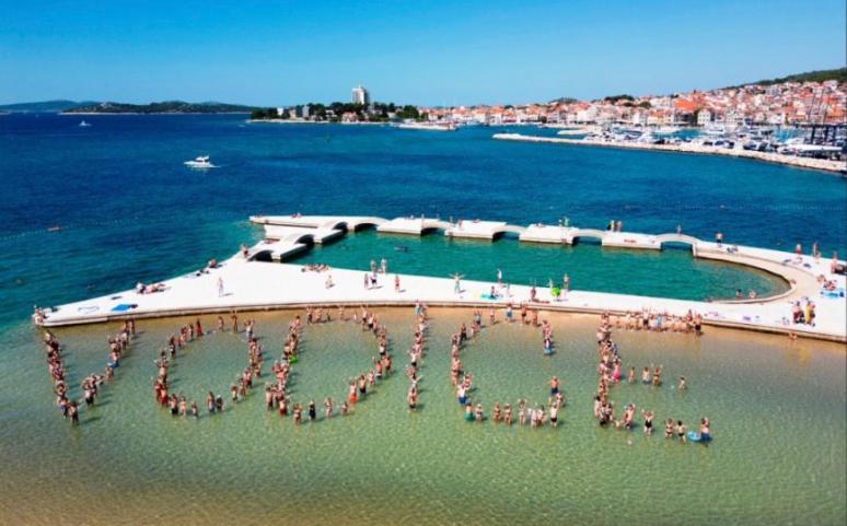 Azul Vodice Apartman Kültér fotó